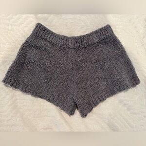 POL Clothing Women's Berber Fleece lounge Short gray